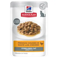 Hill's Science Plan Adult Sterilised - cat wet food - Chicken (12 x 85g)