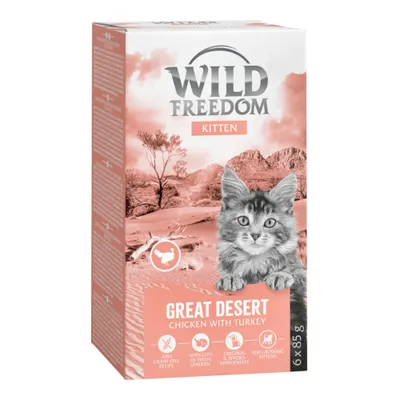 Wild Freedom Kitten Schale 6 x 85 g - Great Desert Truthahn & Huhn Wild Freedom Kitten Schale 6 x 85 g - Great Desert Truthahn & Huhn