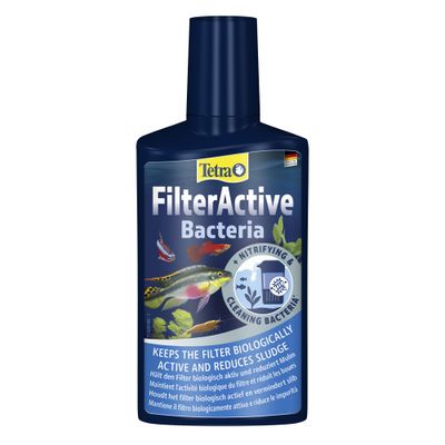 Tetra FilterActive Batteri. Mantiene il filtro biologicamente attivo e riduce i depositi. Batteri nitrificanti & pulenti.