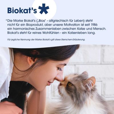 Biokat’s: Die Marke steht für harmonisches Zusammenleben zwischen Katze und Mensch seit 1986. Biokat’s bedeutet Wohlfühlen für Katzen ein Leben lang.