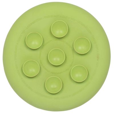 LickiMat Schleckmatte für Hunde UFO, grün -  Ø 18,5 x H 6 cm