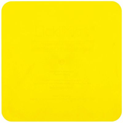 LickiMat Catster Licking Mat –Yellow - 23 x 15 x 1.7 cm (L x W x H)