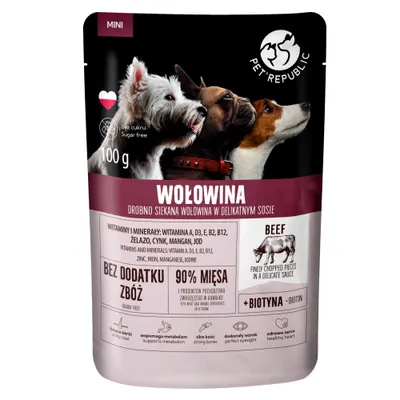 Pet Republic Mini - hovězí (48 x 100 g)
