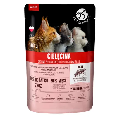 Pet Republic Feline - Kalb (24 x 100 g) Pet Republic Feline - Kalb (24 x 100 g)