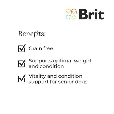 Brit Care Dog Grain-free Senior & Light Σολομός & Πατάτες