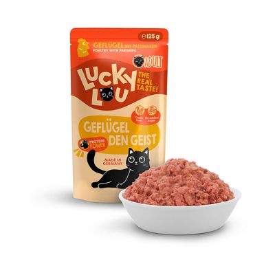 Probierpaket Lucky Lou Adult 6 x 125 g - Tasty-Mix (4 Sorten gemischt)
