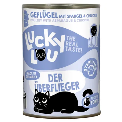 Lucky Lou Adult 24 x 400 g - Esterilizados - Ave