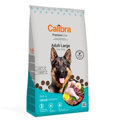 Calibra Dog Premium Line Adult kylling til store racer 12 kg