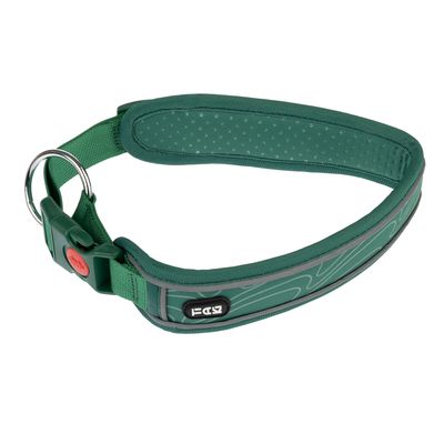 Collier TIAKI Soft & Safe, vert pour chien taille L : tour de cou 55 - 65 cm, l 45 mm