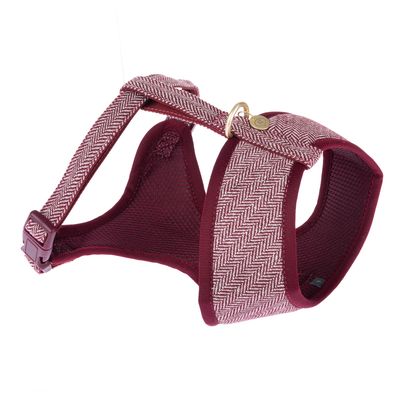Nomad Tales Calma Geschirr, burgundy Brustumfang 32 - 46 cm (Größe S)