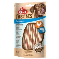 8in1 Tasties Twisters Bâtonnets à mâcher poulet pour chien - 6 x 85 g
