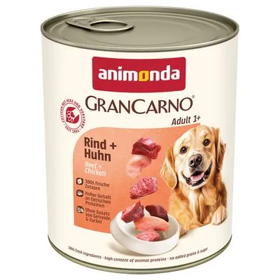 animonda GranCarno Original Adult 6 x 800 g - Rund & Eendenhart