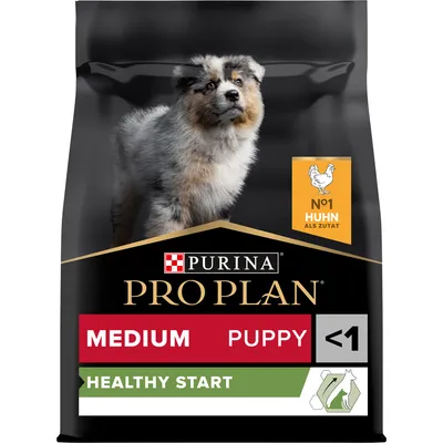 Purina Pro Plan Medium Puppy, Healthy Start, Nr. 1 Huhn als Zutat, geeignet für Welpen unter 1 Jahr. Purina Pro Plan Medium Puppy, Healthy Start, Nr. 1 Huhn als Zutat, geeignet für Welpen unter 1 Jahr.
