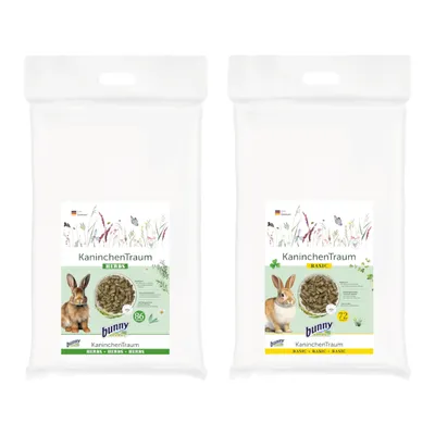 Lot : 2 x 4 kg Nourriture Bunny pour rongeur - lot mixte, lapin HERBS & BASIC