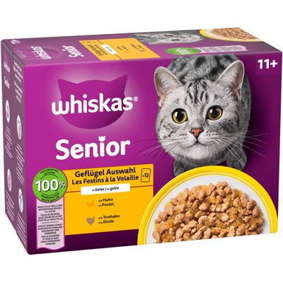 Whiskas Senior portionsposer 12 x 85 g