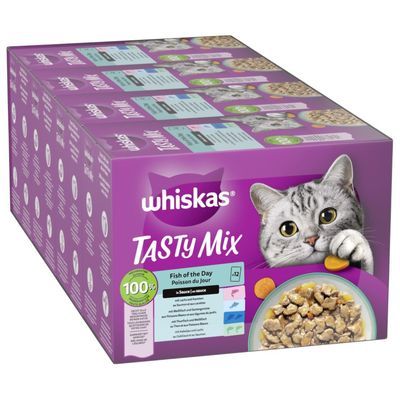 Multipack Whiskas Tasty Mix portionspåsar 48 x 85 g