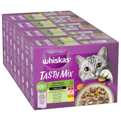Voordeelpakket Whiskas Tasty Mix portiezakjes 96 x 85 g