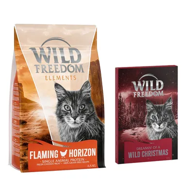 Wild Freedom Adult "Wild Hills" Sterilised kachní - bez obilovin - Adult "Flaming Horizon" s kuřecím – bez obilovin 6.5 kg + adventní kalendář (pamlsky sušené mrazem) 1 kus (13 g) Wild Freedom Adult "Wild Hills" Sterilised kachní - bez obilovin - Adult "Flaming Horizon" s kuřecím – bez obilovin 6.5 kg + adventní kalendář (pamlsky sušené mrazem) 1 kus (13 g)