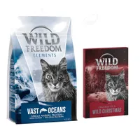 Wild Freedom Adult "Wild Hills" Sterilised kachní - bez obilovin - Adult "Vast Oceans" s lososem – bez obilovin 6.5 kg + adventní kalendář (pamlsky sušené mrazem) 1 kus (13 g)