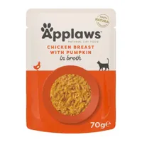 Applaws Cat Natural in Brodo 12 x 70 g - Pollo con Zucca