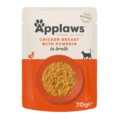 Applaws Cat Natural in Brodo 12 x 70 g - Pollo con Zucca Applaws Cat Natural in Brodo 12 x 70 g - Pollo con Zucca