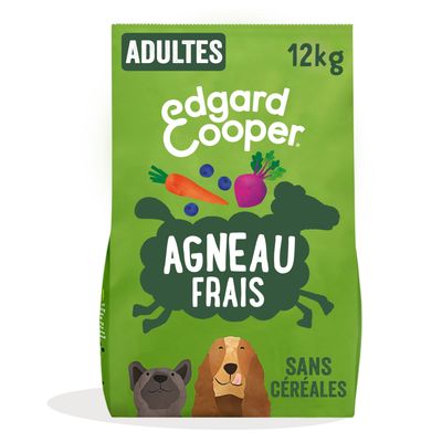 Edgard & Cooper Adult agneau sans céréales pour chien 12 kg
