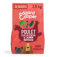 Edgard & Cooper Senior Kip en Zalm Graanvrij voor Honden - 2,5 kg
