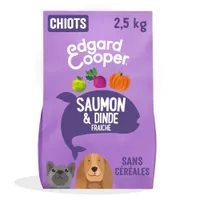 Edgard & Cooper Puppy saumon, dinde sans céréales pour chiot - 2,5 kg