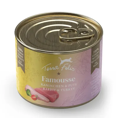 Terra Felis Famousse 12 x 200 g - Kaninchen & Pute