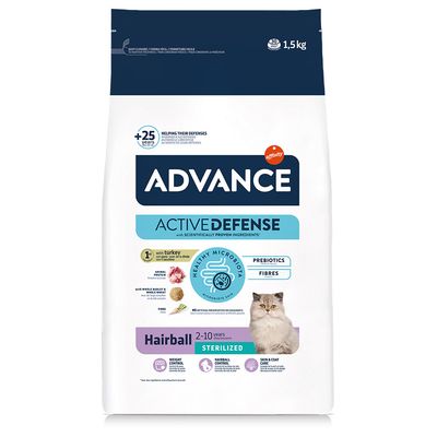 Advance Sterilized Hairball pour chat 1,5 kg