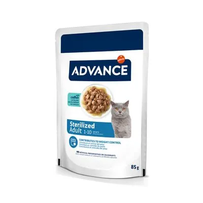 Advance Feline Sterilized Kabeljauw - Dubbelpak: 24 x 85 g