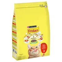 PURINA Friskies Katze mit Rind, Huhn und Gemüse - 1,5 kg