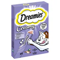Dreamies Creamy Snacks - Rață (4 x 10 g)