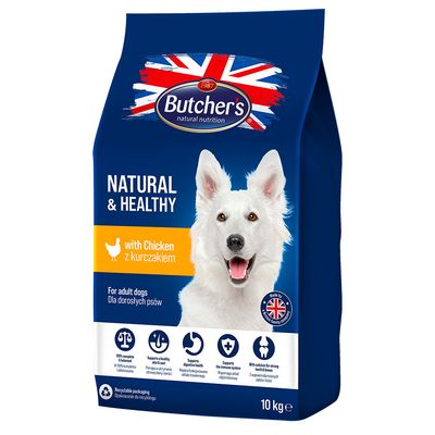 Butcher's Natural & Healthy, z kurczakiem 10 kg
