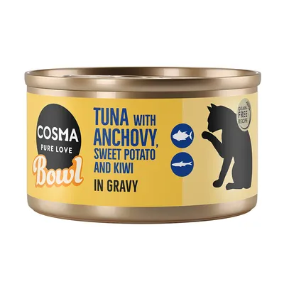 Sparpaket Cosma Bowl 12 x 80 g - Thunfisch mit Anchovis Sparpaket Cosma Bowl 12 x 80 g - Thunfisch mit Anchovis