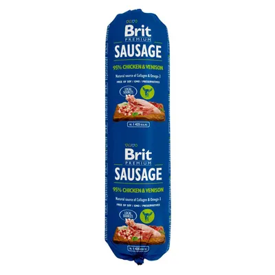 Brit Premium Sausage 12 x 800 g umido per cane - Pollo & Selvaggina