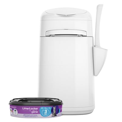 LitterLocker® Genie Katzenstreu-Entsorgungseimer, weiß LitterLocker®, weiß (inkl. einer Kassette)