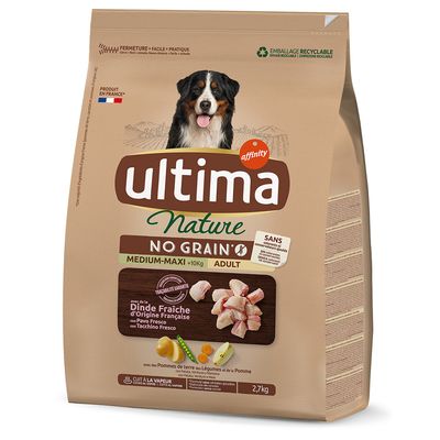 Ultima Nature No Grain Medium-Maxi con pavo 2,7 kg