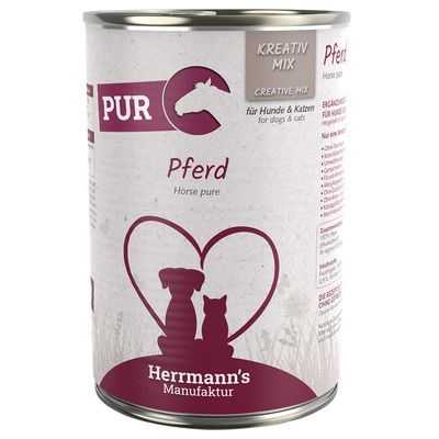 Herrmann´s Kreativ-Mix Reinfleisch / Bio-Reinfleisch 6 x 400 g Bio-Huhn