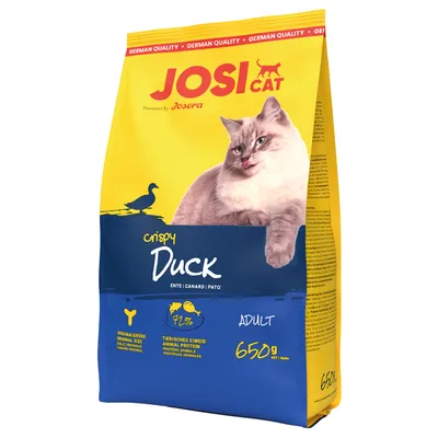 JosiCat canard croustillant pour chat - 650 g