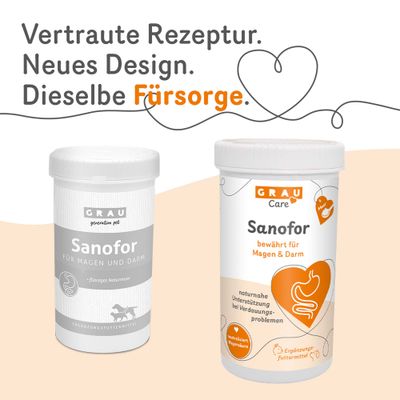 GRAU Sanofor für Magen und Darm, flüssiges Naturmoor. Neues Design, bewährt für Magen & Darm, natürliche Unterstützung bei Verdauungsproblemen, neutralisiert Magensäure.