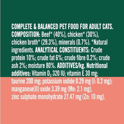 Natures Menu Pâté Cans Adult - Beef & Chicken - Multibuy: 36 x 85g