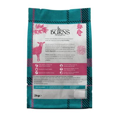 ​​​​​​​Burns Adult & Senior Original - Lamb & Brown Rice - 2kg