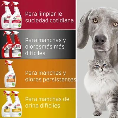 Eliminador de manchas y olores Nature's Miracle para gatos y perros - 709 ml