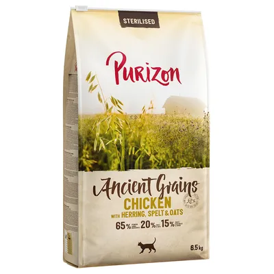 Purizon Adult Cereales Ancestrales 2 x 6,5 kg - Pack Ahorro - Sterilised Pollo con pescado