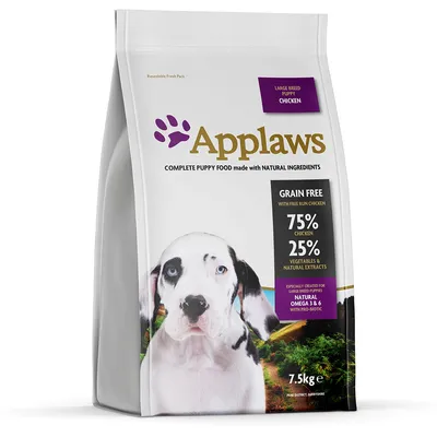 Applaws Puppy Large Breed com frango - 7,5 kg
