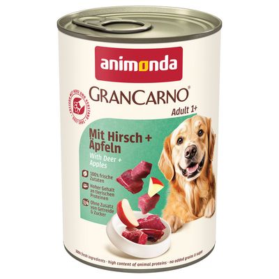 Animonda GranCarno Original Adult 6 x 400 g jelen a jablka