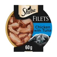 Sheba Fillets in Gravy Trays - Tuna & Chicken (32 x 60g)