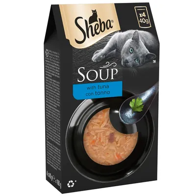 Sheba Classic Soups Saver Pack 40 x 40g - with Tuna Fillets Sheba Classic Soups Saver Pack 40 x 40g - with Tuna Fillets