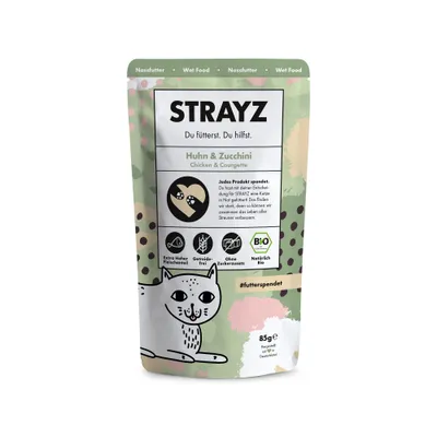 STRAYZ BIO Cat 8 x 85g - BIO Tasting Pack
